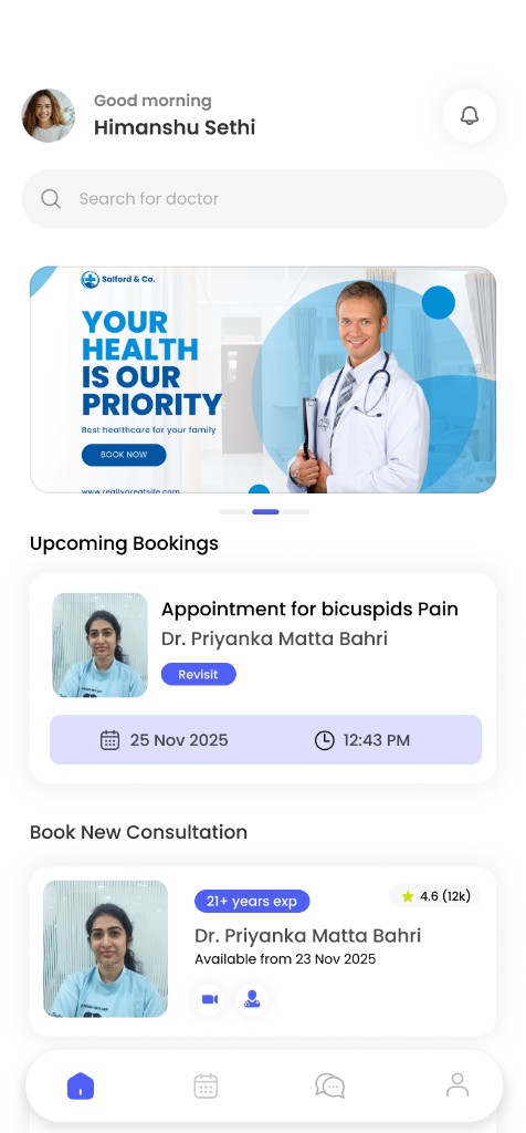 Dental app screen